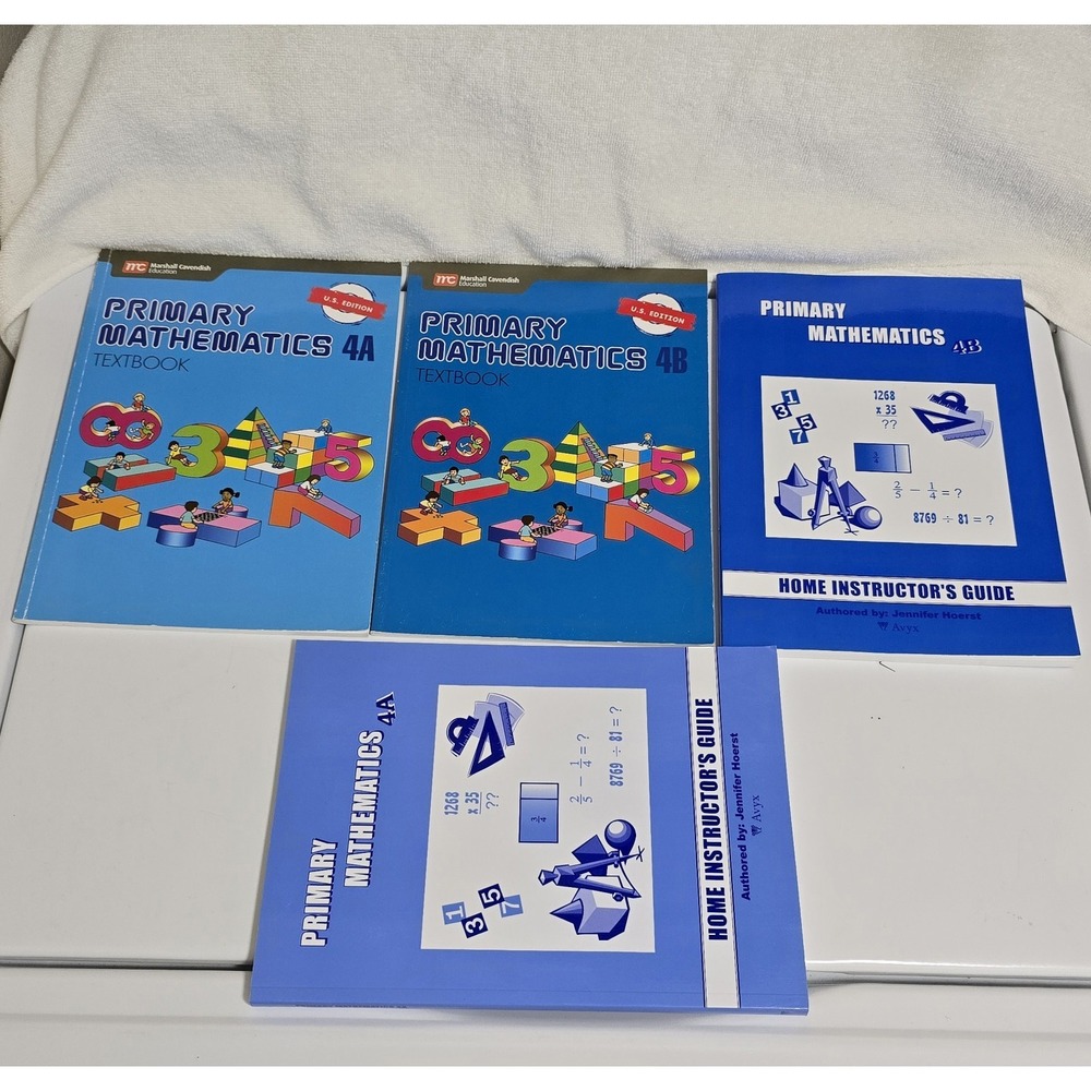 Singapore Primary Mathematics 4A & 4B Home Instructor's +‎ Textbook U.S. Edition